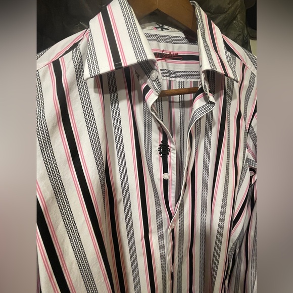 Mens Robert Graham Button Down Sport Shirt - Picture 7 of 8